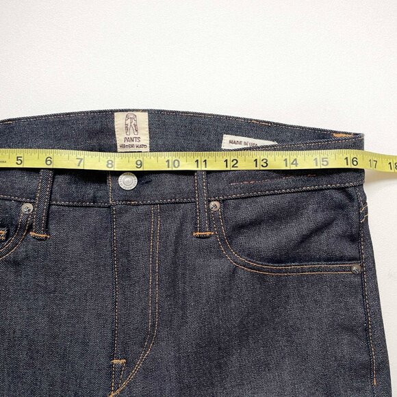 Hiroshi Kato Needle Skinny Selvedge Denim Jeans Indigo Raw Size 32 NEW NWT - Picture 8 of 12